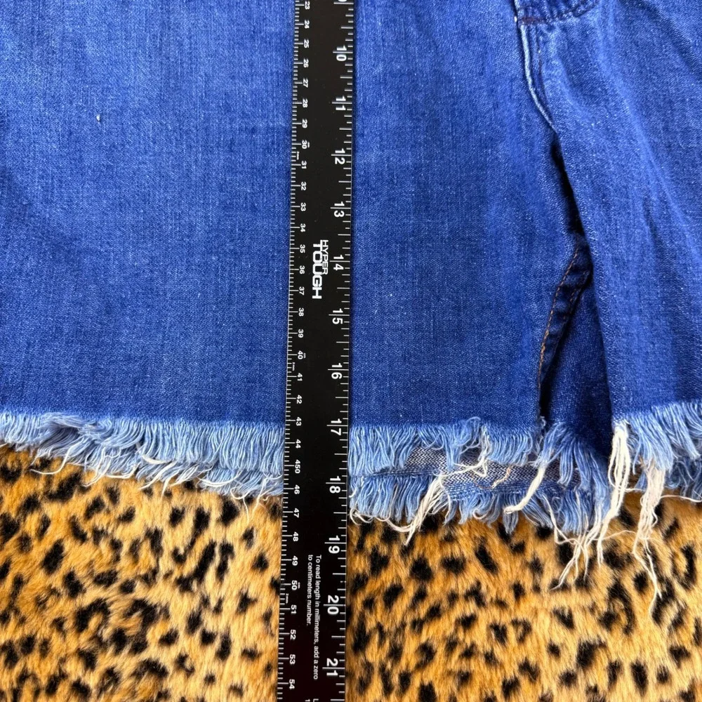 Vintage 1960s Wrangler Denim Cut Off Shorts Blue Scovill Zipper 36 Waist